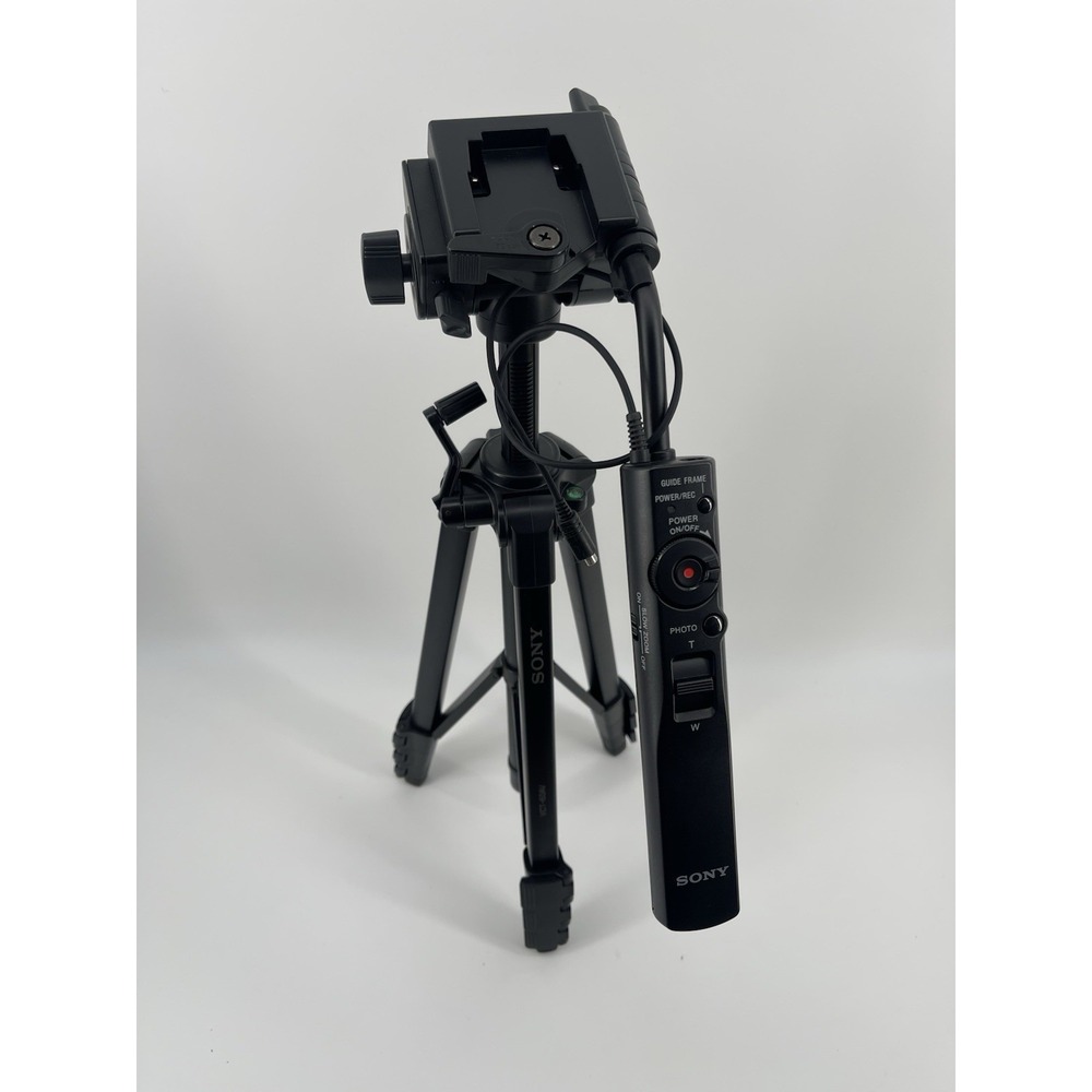 Sony VCT-60AV Tripod W/ Remote Control Handle Camcorder Camera Used